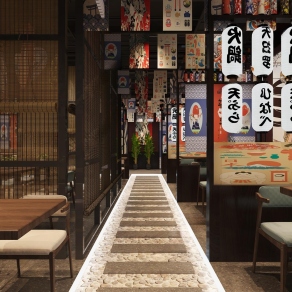 日式日韩餐厅3D模型下载